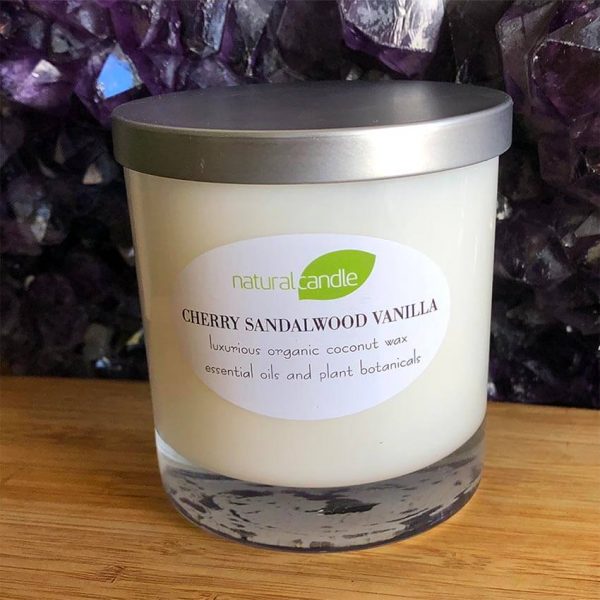 natural candle in luxury glass by diane addison